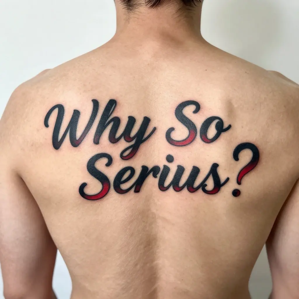 joker why so serious tattoo