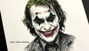 joker tattoo drawing